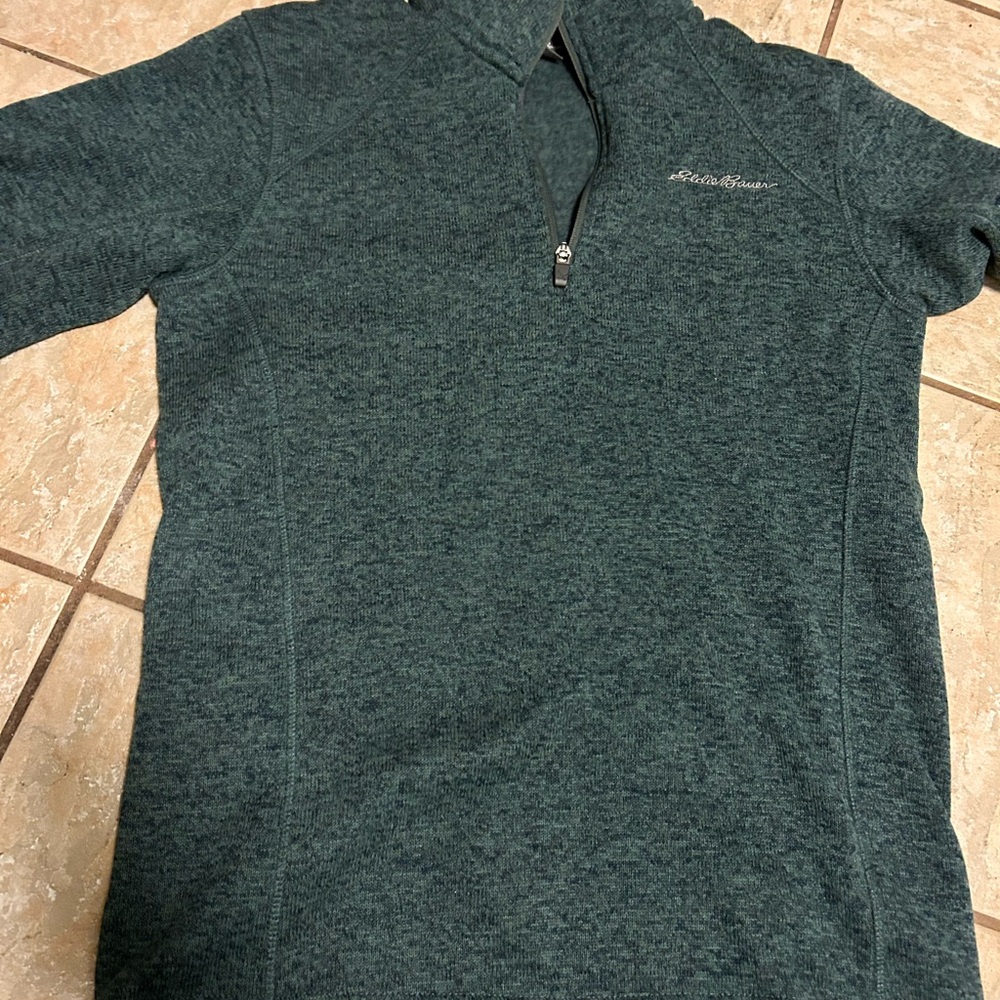 Eddie Bauer Green Pullover Hoodie